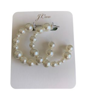 J. Crew Mixed Pearl Hoops